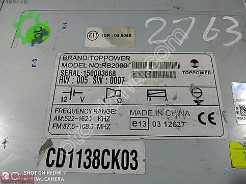 Hyundai Accent 15000366 çıkma parça