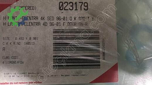 Hyundai Accent Ön Kapı Camı 94-2000 çıkma parça