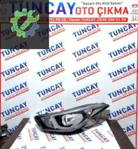 HYUNDAİ ELANTRA SOL LEDLİ MERCEKLİ FAR 2014-2016 ÇIKMA PARÇA