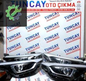 HYUNDAİ İ20 SAĞ SOL LEDLİ MERCEKLİ FAR 2015-2020 ÇIKMA