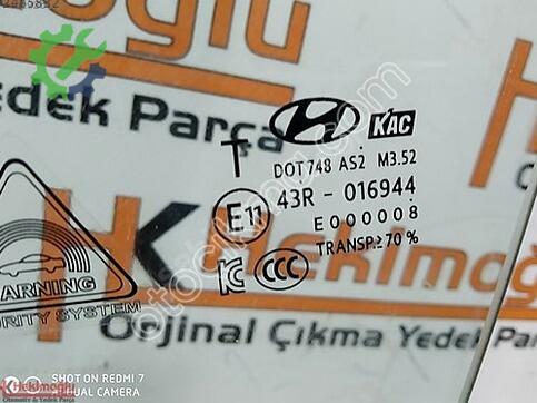 Hyundai Kona Sol Ön Kapı 016944 çıkma parça