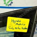 Hyundai Matrix Orijinal Çıkma Sağ Arka Kelebek Camı