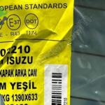 Isuzu D-Max Çıkma Arka Cam