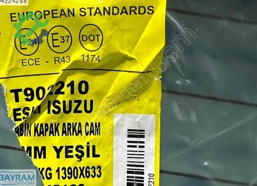 Isuzu D-Max Arka Cam çıkma parça
