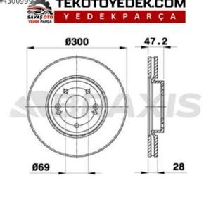 IX35 10 SONATA 05 TUCSON 08 300M ÖN DİSK TAKIM / BRAXİS ORJ