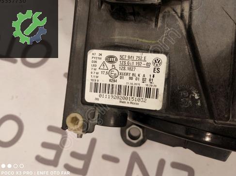 JETTA XENON LED SAĞ FAR ORJİNAL HİGHLİNE ORJİNAL HATASIZ DOLU