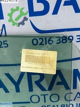 Kia Capital Sol Arka Kapı Camı çıkma parça