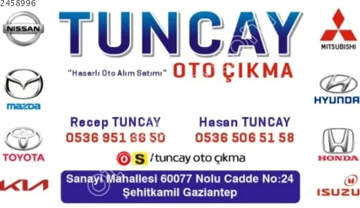 Kia Cerato Sol Arka Kapı çıkma parça