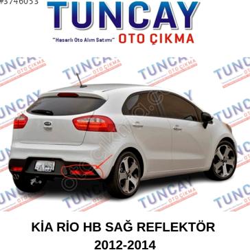 Kia Rio Tampon Reflektörü 92406-1W210 çıkma parça