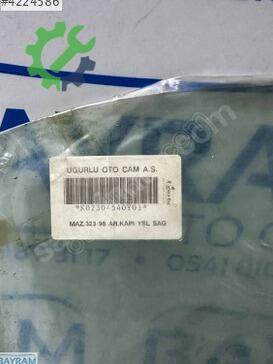 Mazda 323 Sağ Arka Kapı Camı çıkma parça