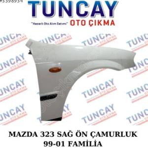 MAZDA 323 FAMİLİA SAĞ ÇAMURLUK 1999-2001 ÇIKMA PARÇA ORJİNAL