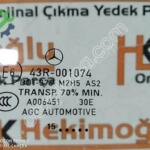 MERCEDES C292 2015 SAĞ ÖN KAPI CAMI 43R-001074