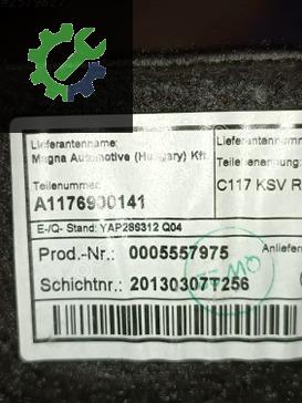 Mercedes-Benz CLA Bagaj Döşemesi A1176900141 çıkma parça