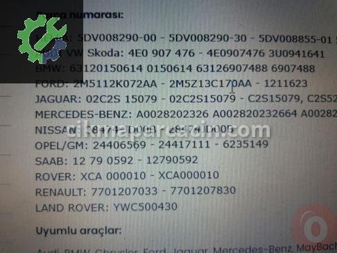 Mercedes-Benz E Serisi Far Beyni 5DV00829000 çıkma parça