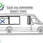 Çıkma Mercedes Sprinter Sağ Yan Cam