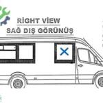Çıkma Mercedes Sprinter Sağ Yan Cam