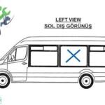 Çıkma Mercedes Sprinter Sol Yan Cam