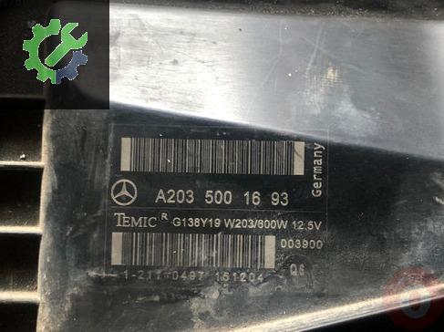 Mercedes W203 W209 Fan motoru çıkma A2035001693 A2035400788