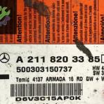 Mercedes w211 cikma Airbag beyni A2118203385