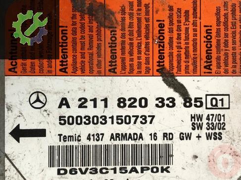 Mercedes w211 cikma Airbag beyni A2118203385