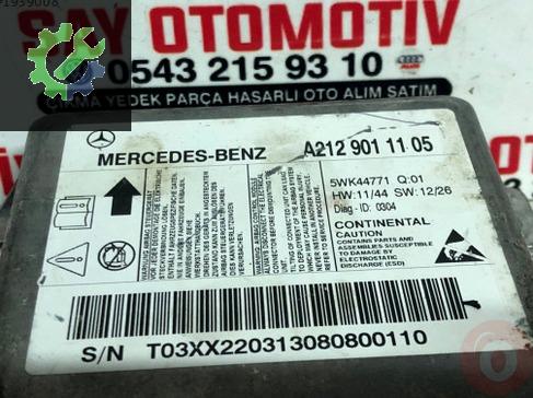 Mercedes W212 Airbag srs beyni A2129011105