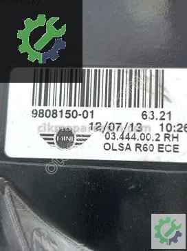 Mini Cooper Sağ Arka Stop 9808150 çıkma parça