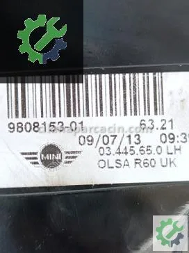 Mini Cooper Sağ Arka Stop 9808150 çıkma parça