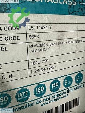 Mitsubishi Canter Ön Cam çıkma parça