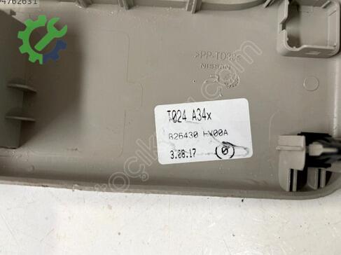 Nissan Qashqai Tavan Lambası B26430HV00A çıkma parça