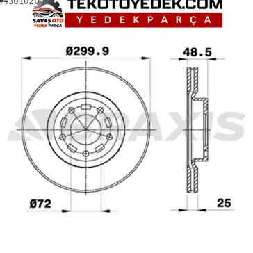 Opel Omega Fren Disk Aynası çıkma parça