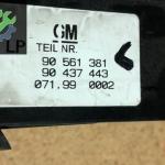 Opel astra G orj cikma far anahtarı tek sisli 90561381