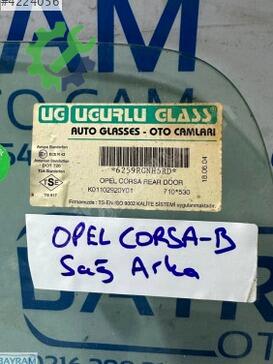 Opel Corsa Sağ Arka Kapı Camı çıkma parça