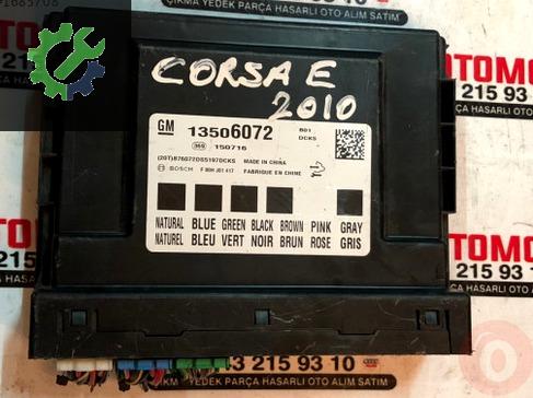 Opel corsa bcm beyni cikma orj 13506072/13515939