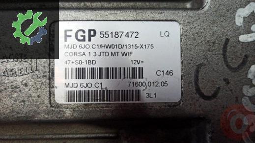 Opel Corsa Alarm Beyni 55187472 çıkma parça