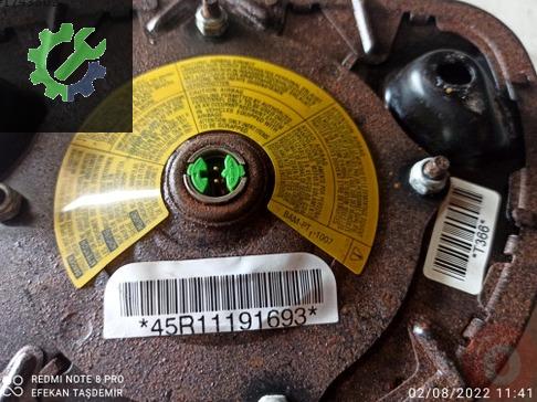 Opel Corsa Direksiyon Kapağı 45R11191693 çıkma parça
