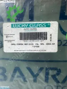 Opel Corsa Sol Arka Kapı Camı çıkma parça