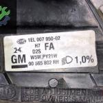 Opel omega xenon far dolu orj cikma 90565802RH
