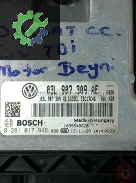 Volkswagen Passat Motor Beyni 03L907309AE çıkma parça