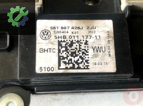 Passat b7 b8 klimatronic kontrol paneli 5hb011177