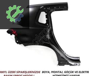 Peugeot 2008 Arka Çamurluk çıkma parça