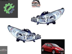 PEUGEOT 207 ÖN FAR SAĞ SOL ELEKTRİKLİ H7Lİ / ADET FİYT / 6208.95