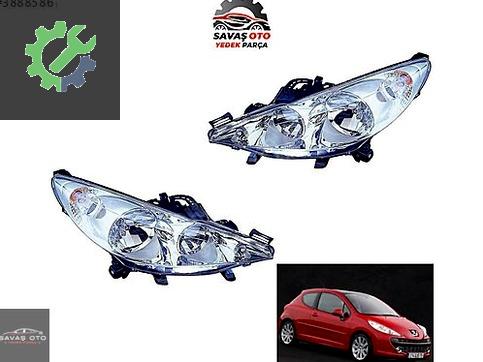 Peugeot 207 Sol Ön Far çıkma parça