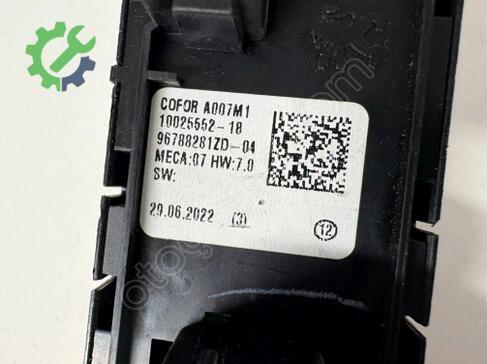 Peugeot 308 Cam Düğmesi 96788281ZD çıkma parça