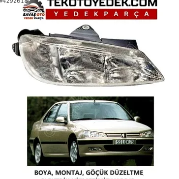 Peugeot 406 Sağ Ön Far çıkma parça