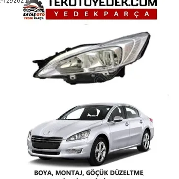Peugeot 508 Sağ Ön Far çıkma parça