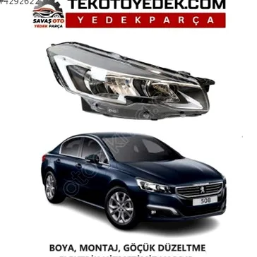 Peugeot 508 Sağ Ön Far çıkma parça