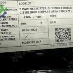 Peugeot Rifter Çıkma Arka Cam TEPEE-DOBLO-