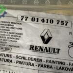 Spoiler Renault R 19 1992-1999 Çıkma 7701410757