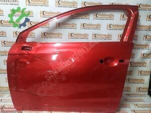 RENAULT CLİO 5 SOL ÖN KAPI KIRMIZI 801117899R HASARLI