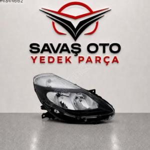 RENAULT CLİO ÖN FAR MOTORLU SİYAH HB.SAĞ SOL 2008 VE ÜZERİ/TAİWAN